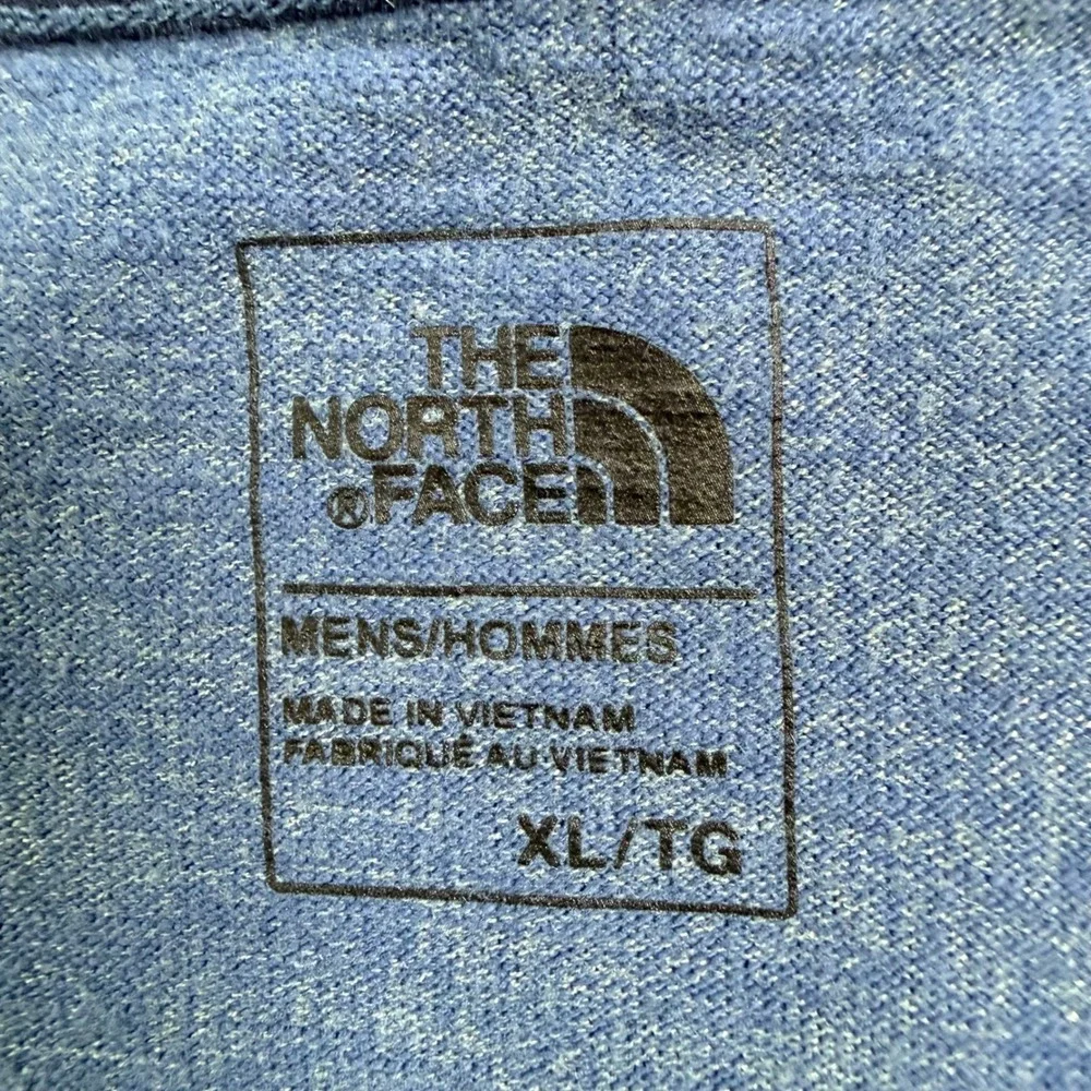 The North Face Copperwood Crew Men's XL Blue Raglan Long Sleeve Cotton Blend